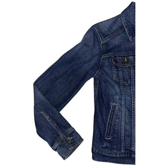 Eddie Bauer Women's Denim Jacket Size Small Trucker Biker Pockets Classic EUC - Picture 4 of 6